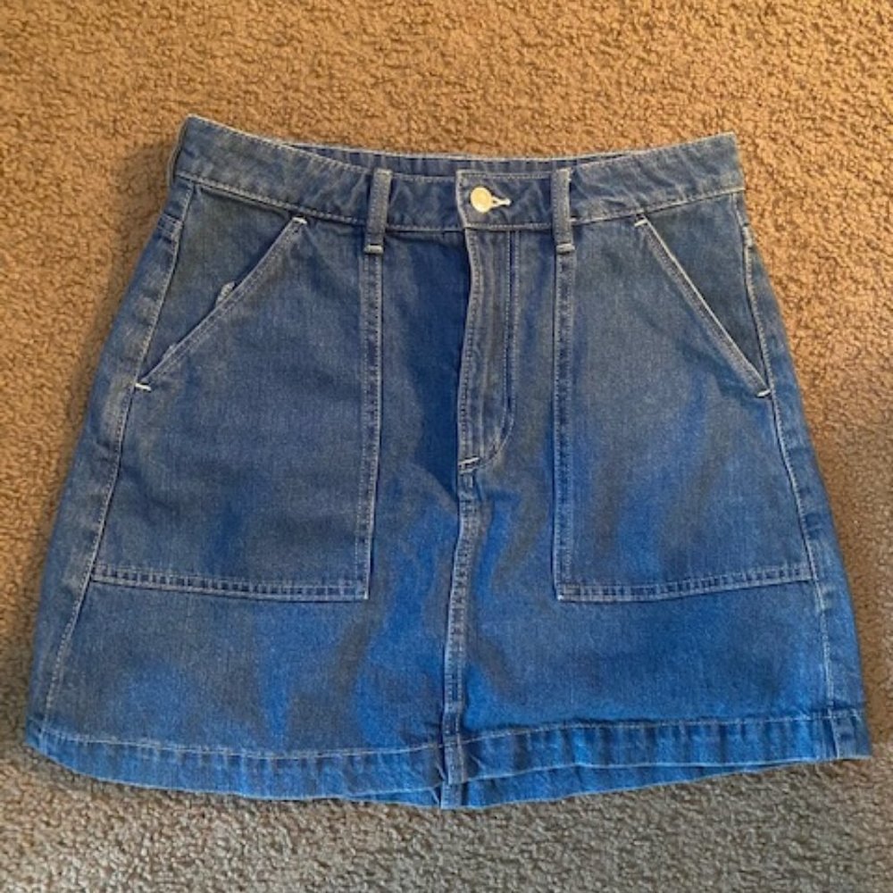Jean skirt/ High waisted